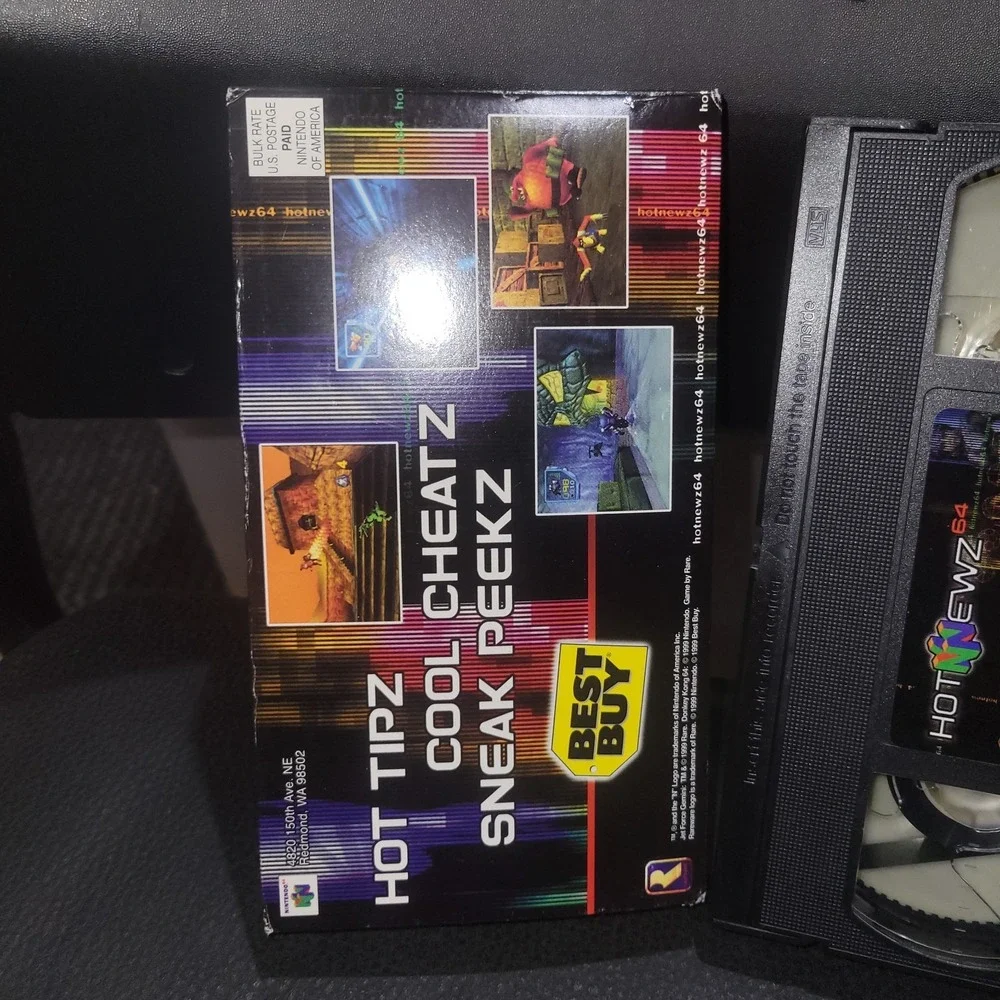 N64 Hotnewz Hot News VHS Tape Insider's Guide Nintendo 64 1999 Best Buy Promo
